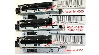 HP 4345-4250-4350 Fuser Repairing & Wiring Diagram How To Used 1 Fuser In All Models RM1-1082,0101
