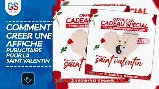 Comment créer une AFFICHE Promotion Saint Valentin sur Photoshop