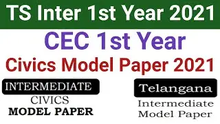 Political science 1st year model paper|civics inter 1st year important questions 2021