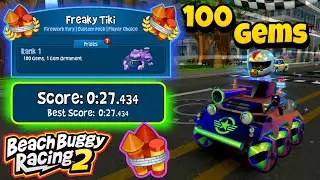 Freaky Tiki 🛕| 100💎Gems Prize✨| Commander 🧑🏻‍🏭+ Rez 🔥| Beach Buggy Racing 2 🏖🏁| BB Racing 2