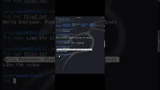 Basic Linux Commands add text in file in Terminal 