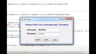 How to create a simple login form in vb net