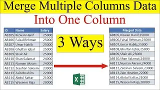 3 Easy Ways to Merge Multiple Columns Data into One Column in Excel