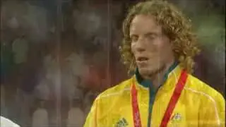 Athletics - Men's Pole Vault - Victory Ceremony - Beijing 2008 Summer Olympic Games