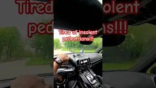 Tired of insolent pedestrians!