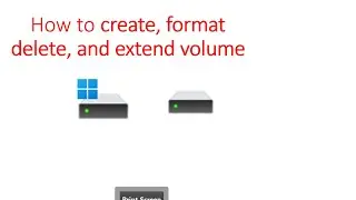 How to create,format,delete and extend the volume