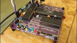 CP/M (68K) single board computer running on a CRT Terminal