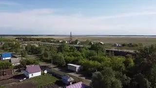 Съемка на DJI MAVIC MINI. Станция Ельтай #ельтай #село #электричка #станция #dji #mavic #mini