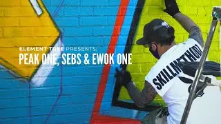 Element Tree Presents: PEAK ONE, SEBS & EWOK ONE #graffiti #art
