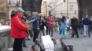 Джаз-банд на Карловом мосту. Прага. Апрель 2014