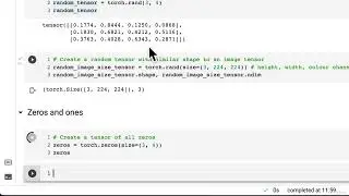 Creating Tensors With  Zeros and Ones in PyTorch | what are tensors in pytorch