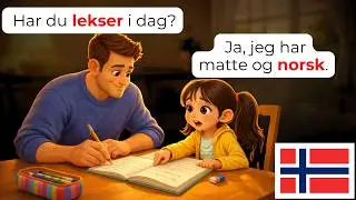 🇳🇴 Father & Daughter Daily Norwegian Conversations Every Beginner Should Learn | A1-A2