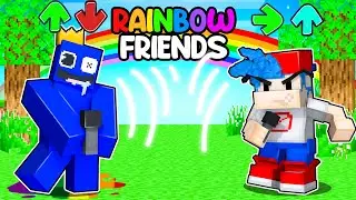 RAINBOW FRIENDS VS Boyfriend in Friday Night Funkin 360° VR Minecraft!
