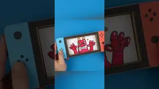 Banban Garten of Banban DIY Nintendo Switch Game! 😍 Easy Craft Idea #shorts