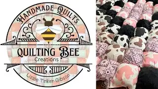 WIP / cow quilt / ink quilt / girl quilt / biscuit quilt / quilting bee creations