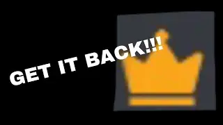How to get the owner crown back on your discord server!!