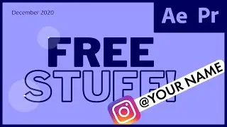 💰FREE STUFF for Adobe After Effects and Premiere Pro Users (Dec 2020)