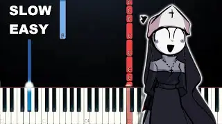 Friday Night Funkin - VS Fever - Crucify (Easy Piano Tutorial)