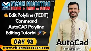 🔥 Edit Polyline (PEDIT) Command | AutoCAD Polyline Editing Tutorial 🚀 ✨
