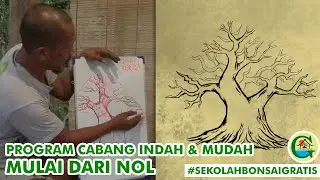 BELAJAR PROGRAM CABANG INDAH DAN MUDAH MULAI DARI NOL ALA BOWONGSO || #SEKOLAHBONSAIGRATIS