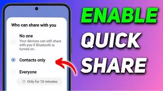 How to Enable Quick Share on Samsung Galaxy M35