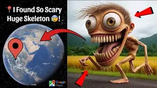 I Found So Scary Giant Skeleton On Google Earth and Google Maps 😰!