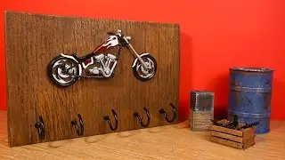 Making A Motorcycle Key Holder (and a Quick History of Harley-Davidson)