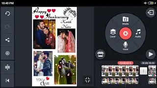 Anniversary Video Editing By Kinemaster | Best Anniversary Status| Black Screen Anniversary Template