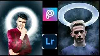 Ring light simple photo editing trick|ring light smoke effect #editzone