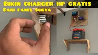Cara bikin charger hp gratis dari panel surya bisa sisng malam ini