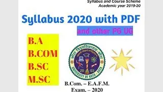 B.A | B.COM | B.SC | Syllabus 2019-2020 | university of kota