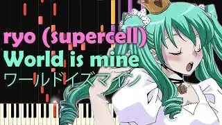 Hatsune Miku - World is mine (ワールドイズマイン) - PIANO MIDI