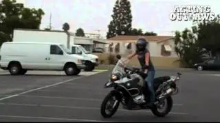 ACTING OUTLAWS - Tricia Helfer and Katee Sackhoff Testing and Training for The LA La Ride