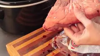 Beef Heart in the Slow Cooker