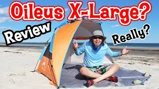 Is the OILEUS Sun Shelter REALLY an X-LARGE Beach Tent? (Quick Review)