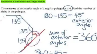 angles of polygons   finding number of sides