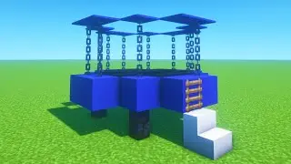 Minecraft Tutorial: How To Make A Working Trampoline 