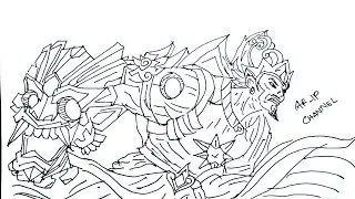 MENGGAMBAR GATOT KACA - MOBILE LEGENDS