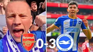 Brighton Stop Arsenal From Winning The League!! | 0-3 | Arsenal VS Brighton | Match Day Vlog