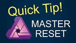 Quick Tip! Affinity Photo Master Reset