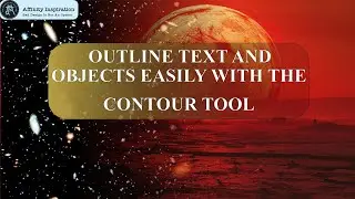 Outline Text Quickly and Easily in Affinity Designer V2 On iPad Using The Contour Tool