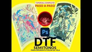 COMO LOGRAR SEMITONOS con DTF para DISTINTOS colores DE TELA /CLARO Y OSCURO