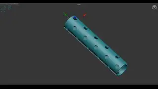 Poly Model №2 - 3d modeling time-lapse (cylinder with holes)