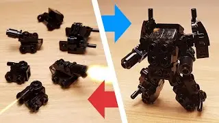 LEGO brick Tank combiner transformer robot tutorial Tank Brothers 