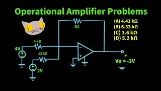 Operational Amplifier Problems | Finding Missing Values