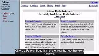 SquirrelMail Display Preferences
