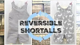 DIY Reversible Shortalls | also known as Jon Jons or Baby Romper| Make any size you need