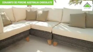 Conjunto porche alu trenz australia chocolate