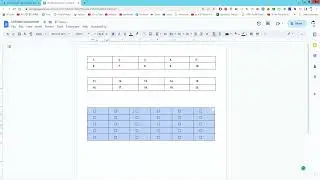 how to insert table break in google docs