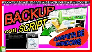 605 ❤️ Como EJECUTAR SRCRIPT y Hacer 🔥 BACKUP de ARCHIVOS y DIRECTORIOS en Excel VBA